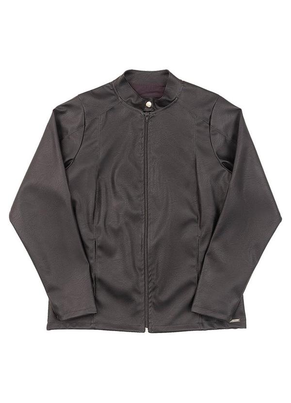 Vista 2 Jaqueta Adulto em Courino Preto Soft Bonni Soft Bonni