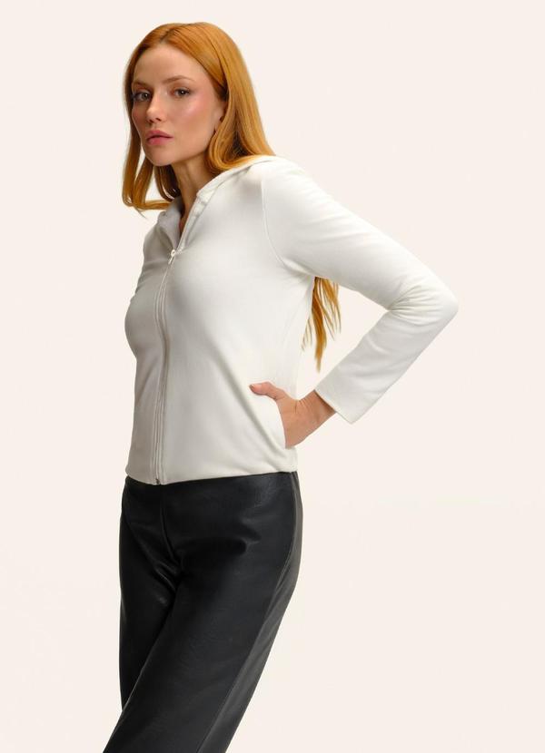Jaqueta com Capuz Molecotton Bege