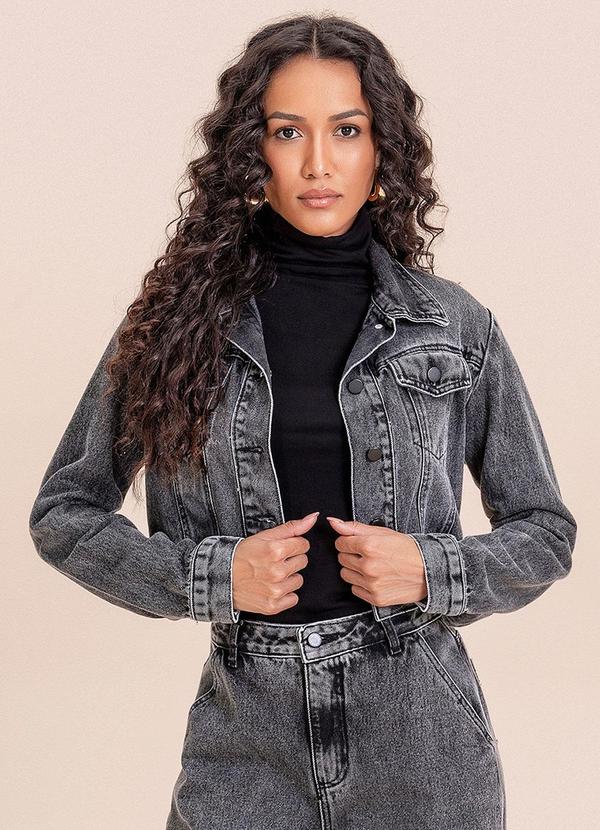Jaqueta Denim Preto