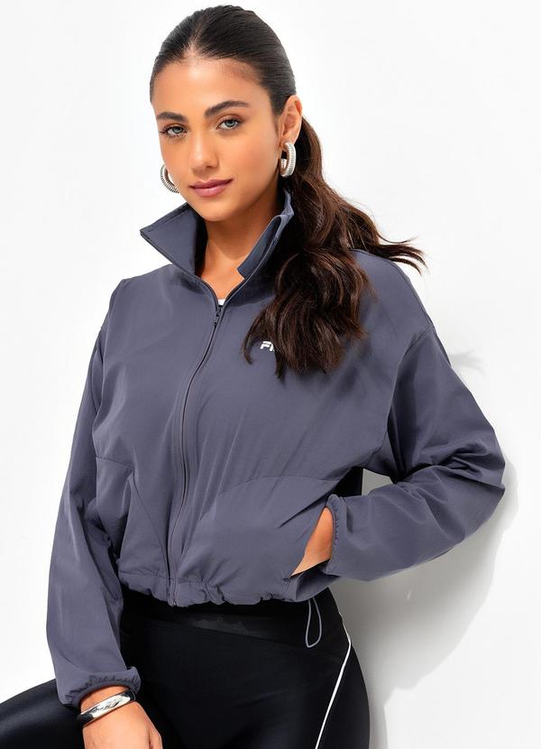 Vista 2 Jaqueta Feminina Essential Floating Cinza Fila Fila