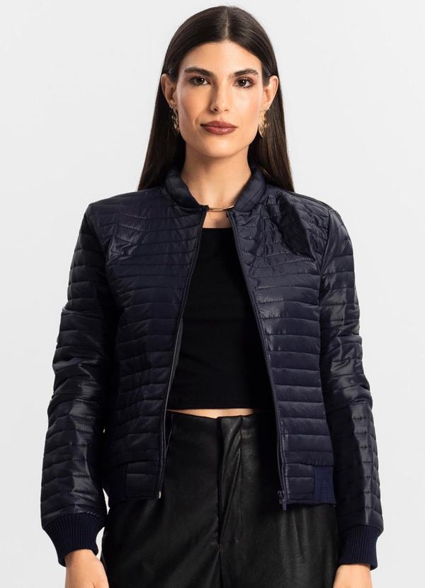 Jaqueta Feminina Microfibra Azul