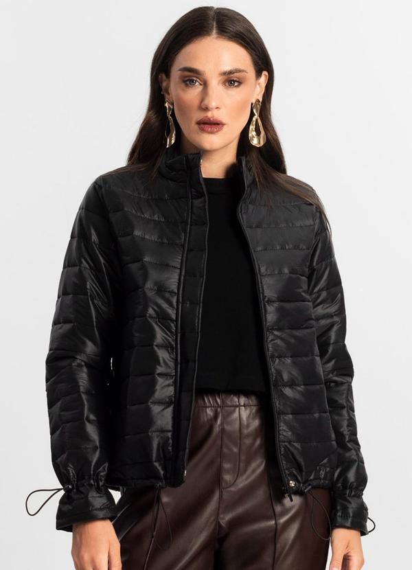 Jaqueta Feminina Microfibra Preto