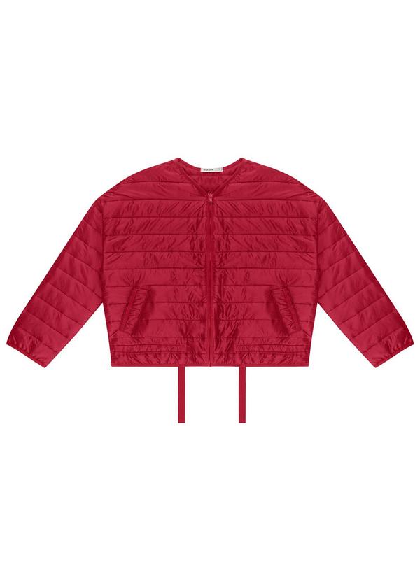 Jaqueta Feminina Microfibra Vermelho