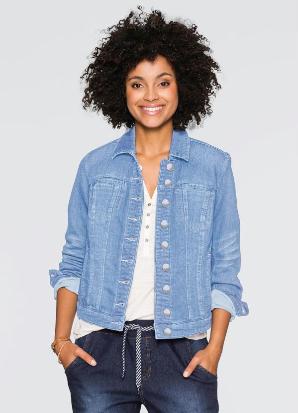 Jaqueta Jeans Azul Claro