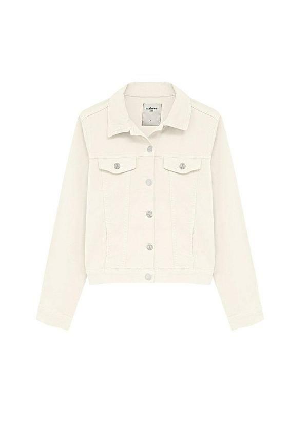 Jaqueta Tradicional em Sarja Off White