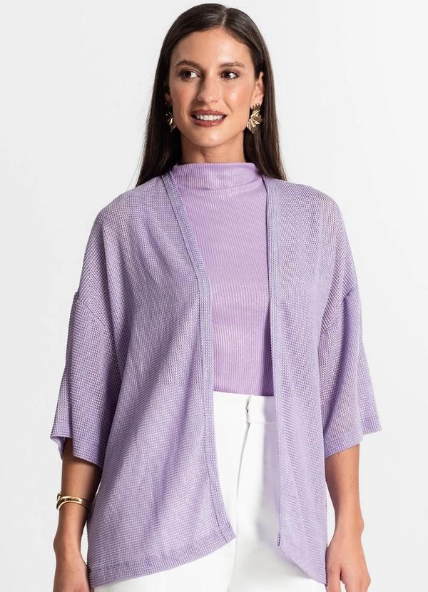 Kimono Feminino com Brilho Roxo
