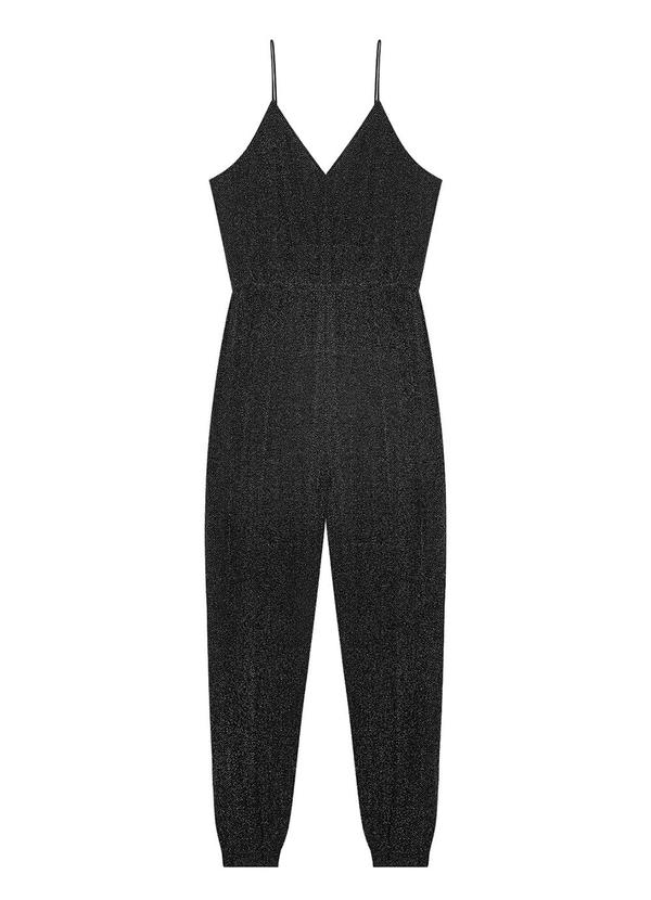 Macacão Feminino em Lurex Cinza