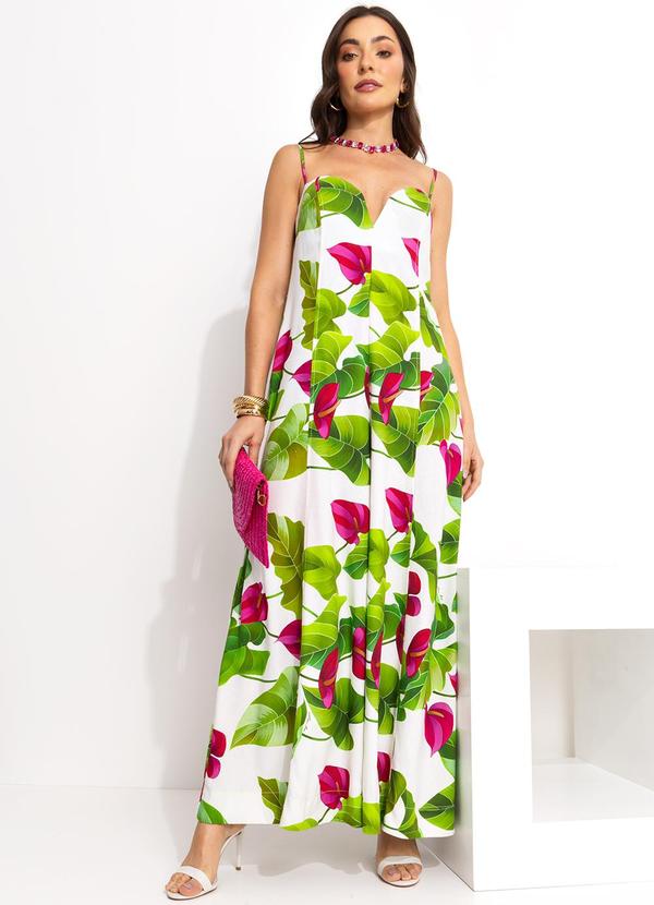 Macacão Folha de Antúrio Off White