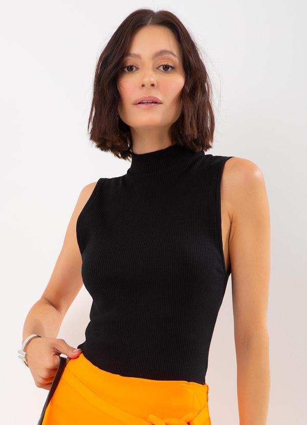 Blusa Canelada Preto