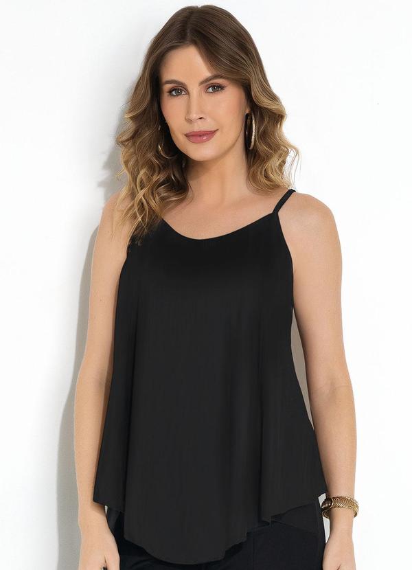 Blusa Preto em Malha