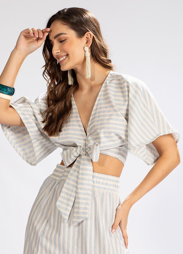 Blusa Transpassada em Malha Roxo