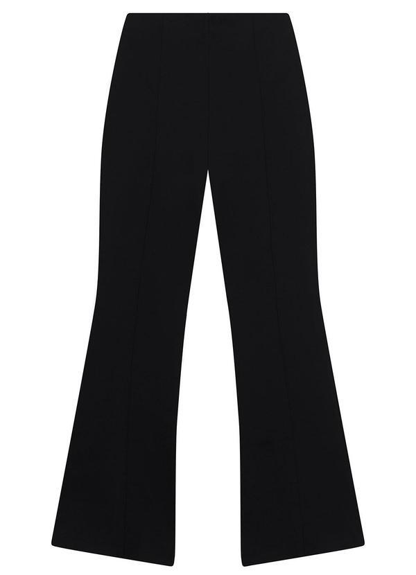 Calça Bootcut em Malha Preto