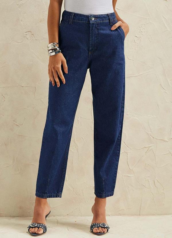 Calça Feminina Balloon Jeans Azul