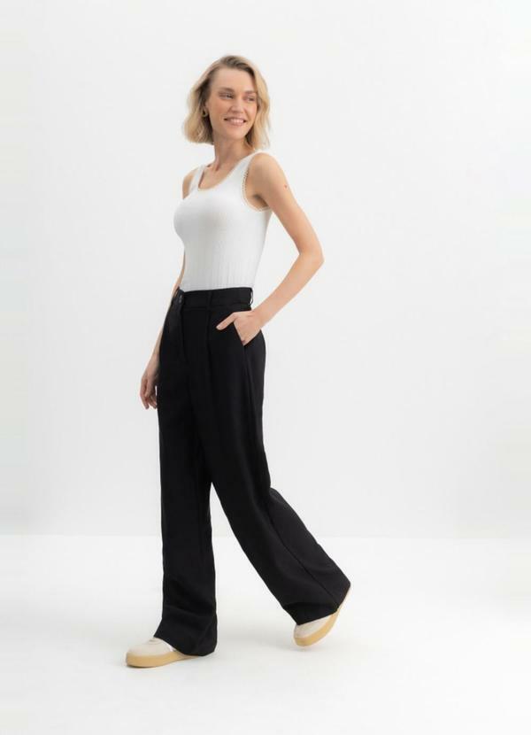 Calça Feminina de Alfaiataria Preto