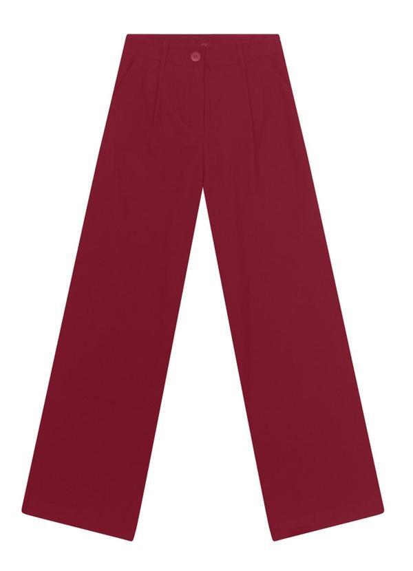 Calça Feminina em Alfaiataria Vermelho