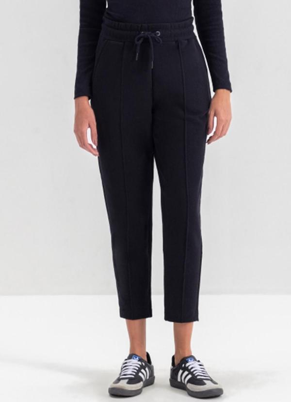 Calça Feminina em Moletom  Preto