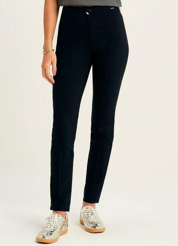 Calça Feminina Nervuras Preto