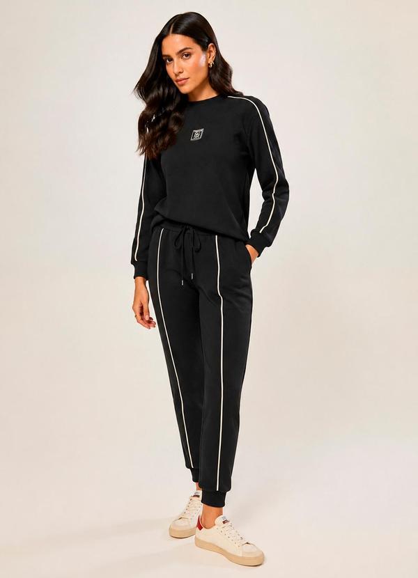 Calca Moletom Jogger Preto