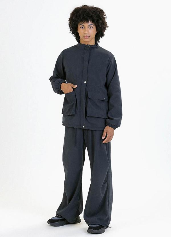 Vista 2 Calça Teen em Microfibra Cargo Preto Soft Bonni Soft Bonni