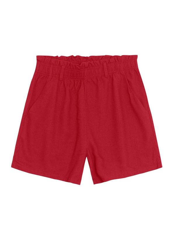 Shorts Feminino em Viscose Bordô