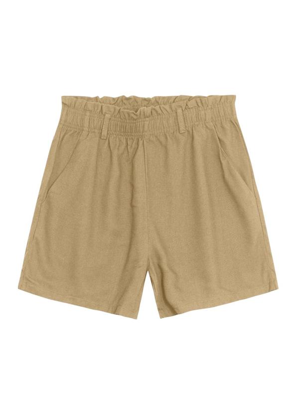 Shorts Feminino em Viscose Marrom