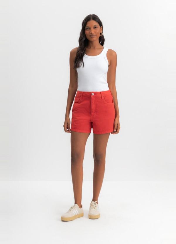 Shorts Jeans Feminino Vermelho