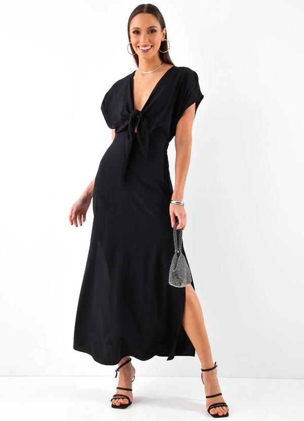 Vestido em Viscose Preto