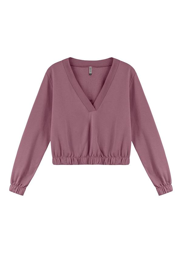 Blusão Feminino de Moletom Felpado Roxo