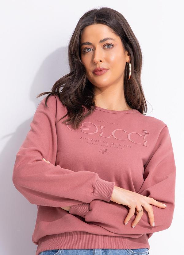 Vista 2 Blusão Rosa Colcci Colcci