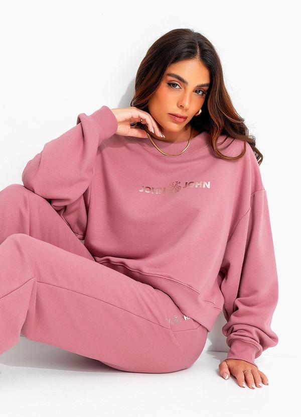 Casaco Shine Rose Jj Rosa