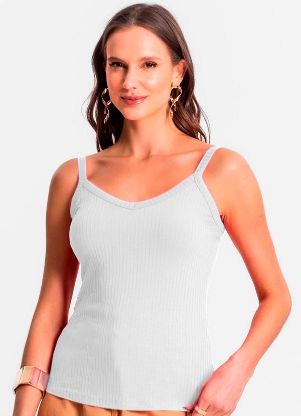 Blusa de Alça Feminina Branco