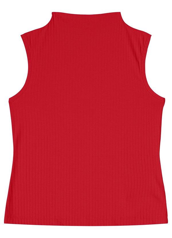 Blusa em Ribana Canelada Vermelho