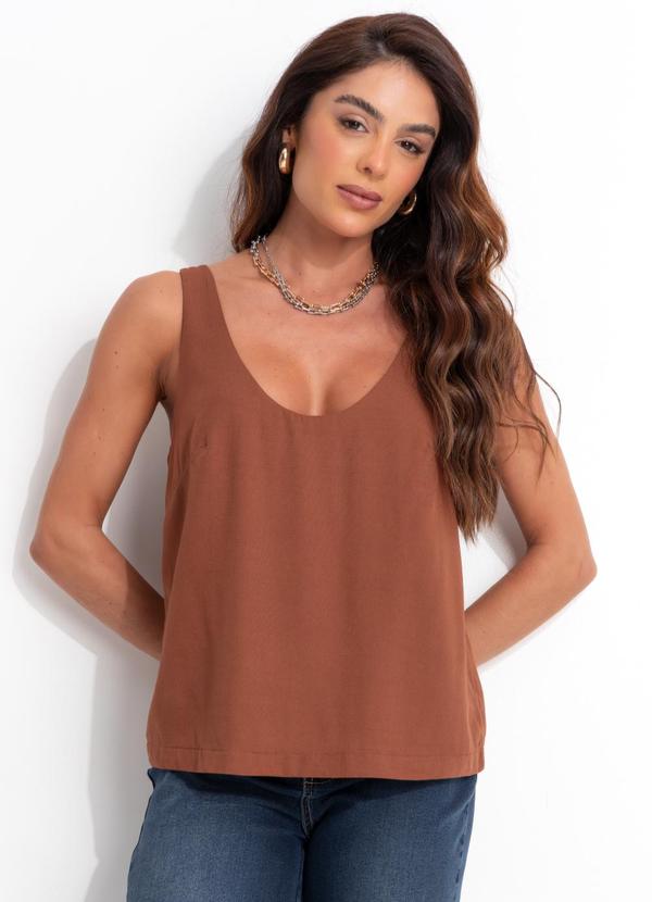 Blusa em Viscose Marrom
