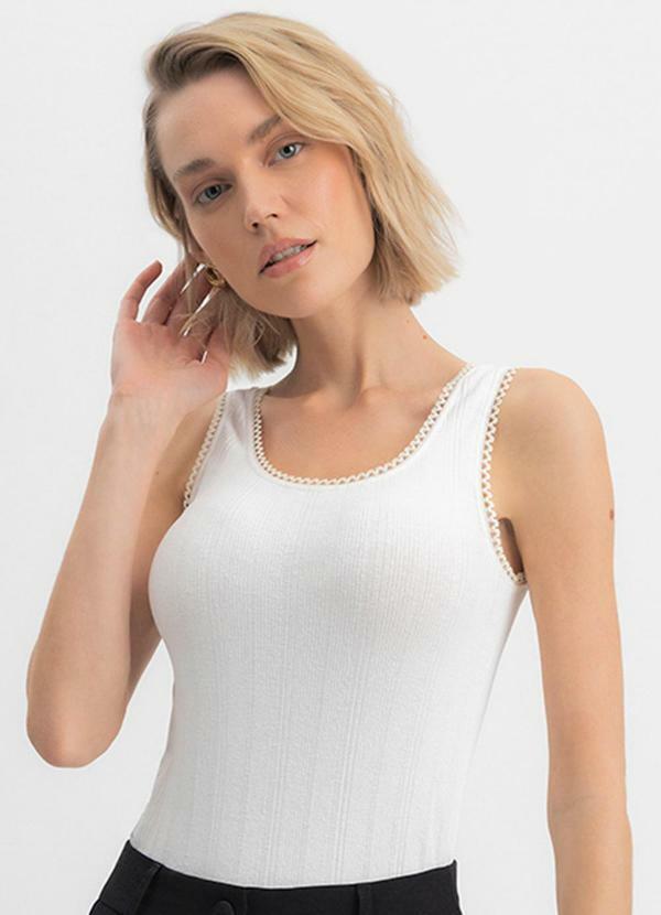 Blusa Feminina Canelada Branco