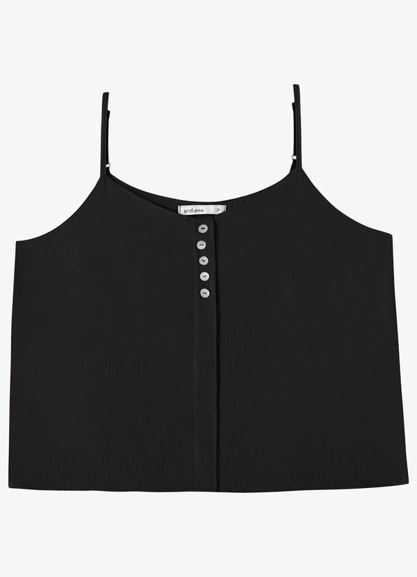 Blusa Feminina de Alça Decote em V Preto