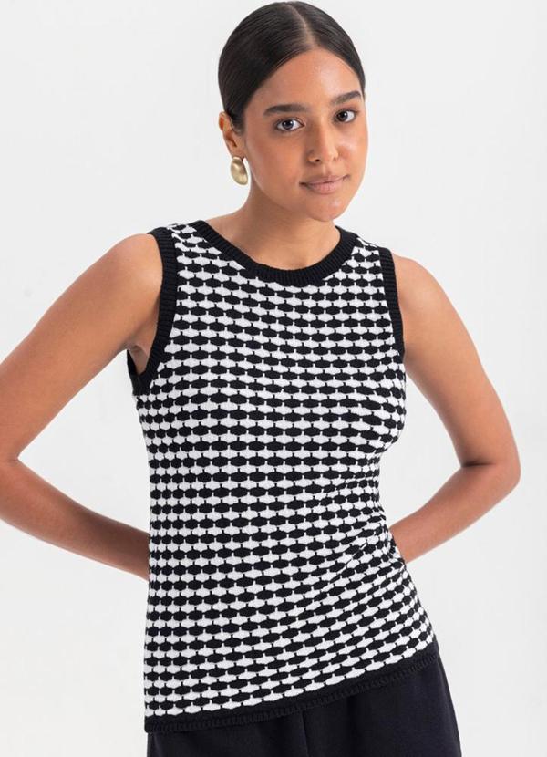 Blusa Feminina em Tricô Preto