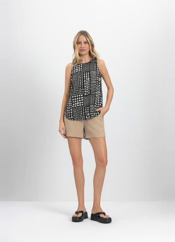 Blusa Feminina em Viscose Preto