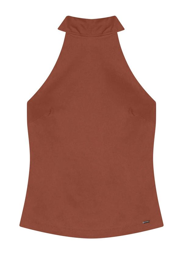Blusa Feminina Frente Única Marrom