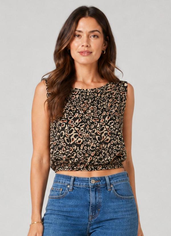 Blusa Feminina Tecido Viscose Khyara Preto
