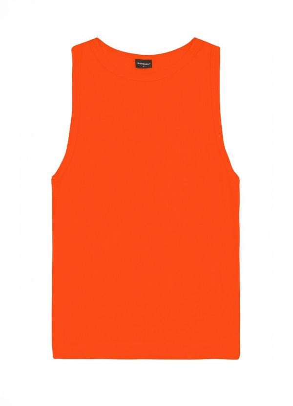 Blusa Feminina Viscose Colmeia Laranja