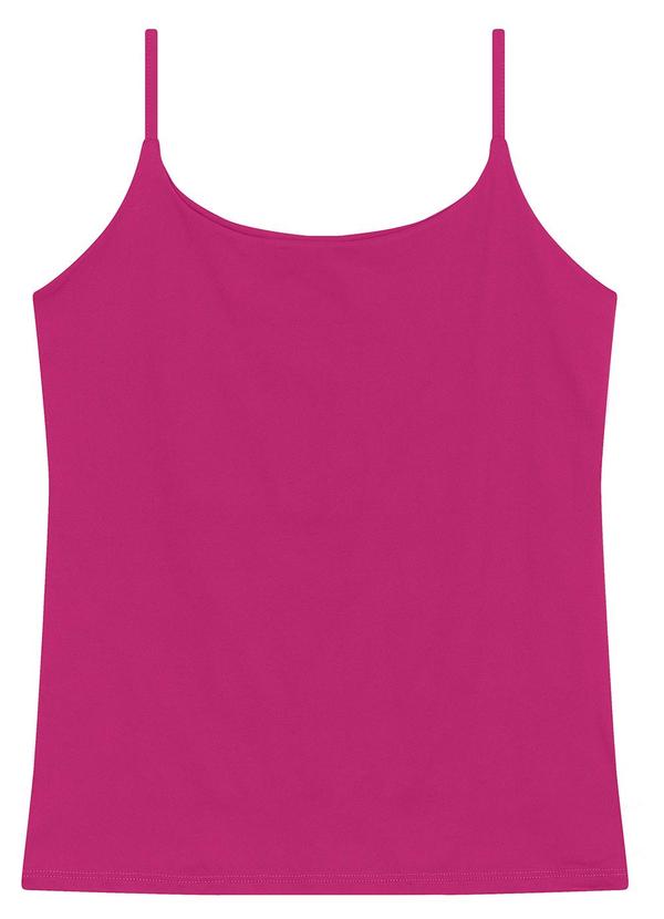 Vista 2 Blusa Justa em Malha Fúcsia Enfim Enfim