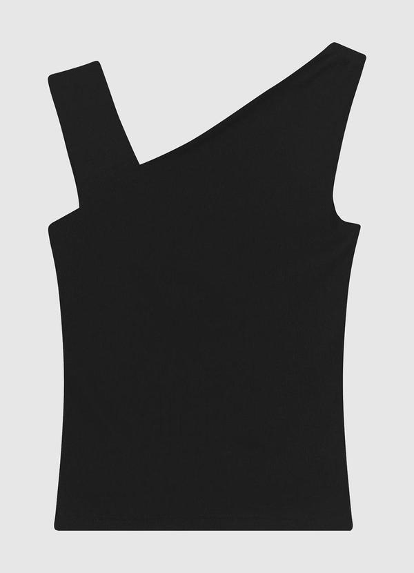 Blusa Justa Ribana Comfort Preto