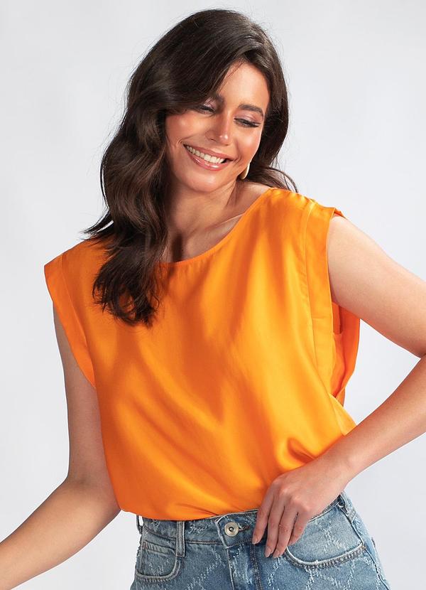 Blusa Muscle Tee Viscose Laranja