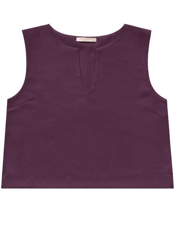 Blusa Regata Alfaiataria Vinho