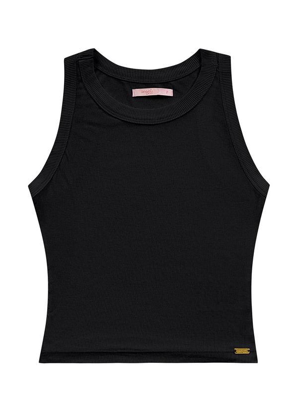 Blusa Regata Ribana Basic Preto