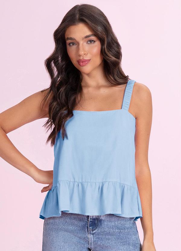 Blusa Regata Viscose Azul