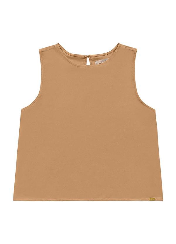 Vista 2 Blusa Regata Viscose Bege Angel Angel