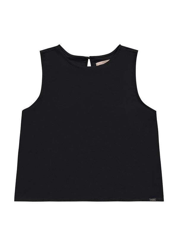 Vista 2 Blusa Regata Viscose Preto Angel Angel
