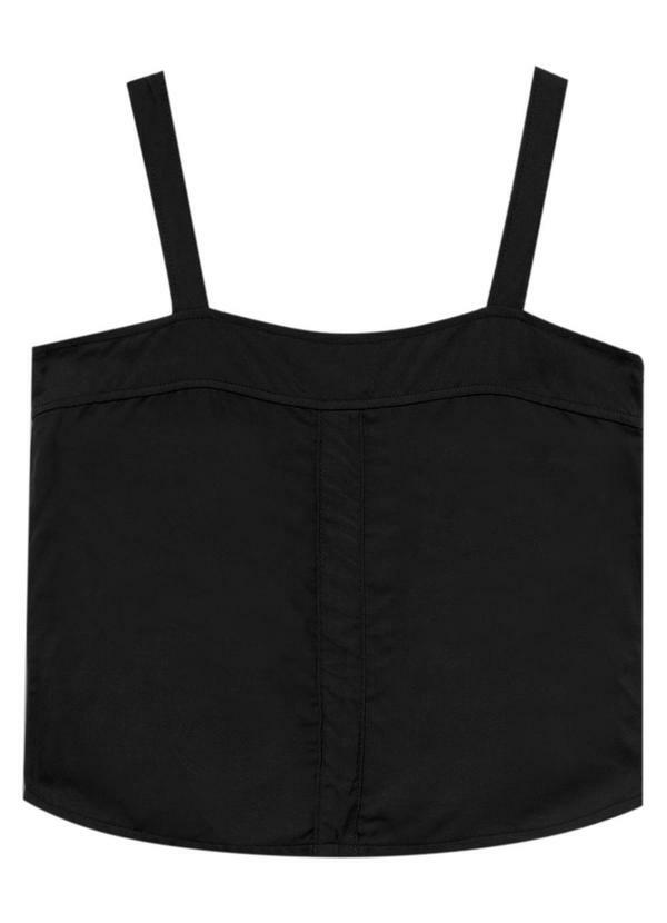 Vista 2 Blusa Viscose Sarjada Feminina Preto Malwee Malwee
