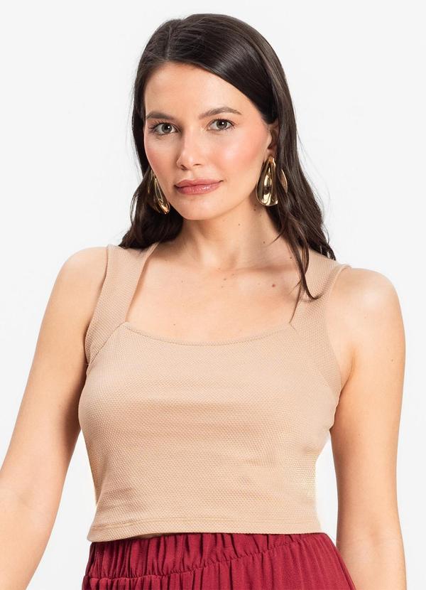 Vista 2 Cropped Feminino Marrom Select Select